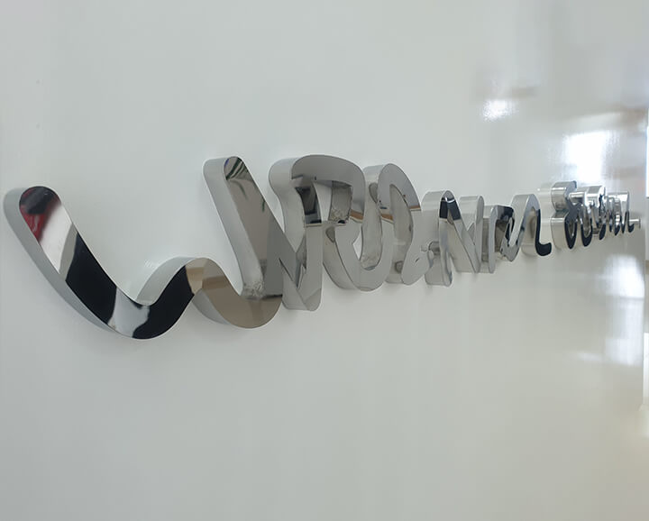 SS Mirror Finished Sign