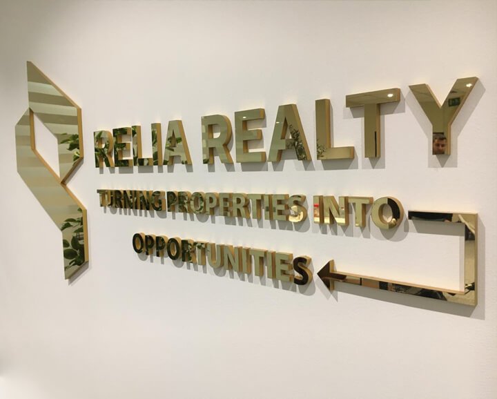 SS Mirror Finished Gold / Silver Sign – gallery image 9