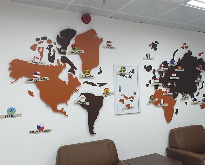 Custom 3D Wall Map – gallery image 6