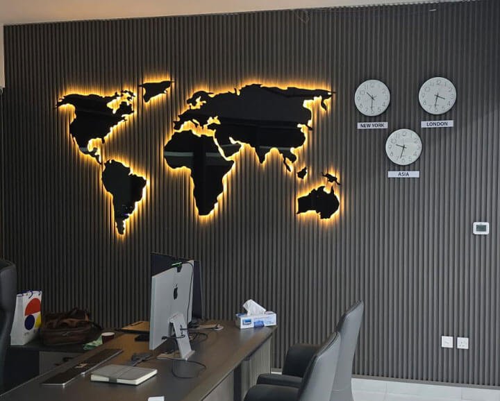 Custom 3D Wall Map – gallery image 7
