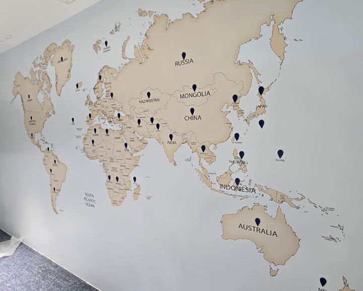 Custom 3D Wall Map – gallery image 8