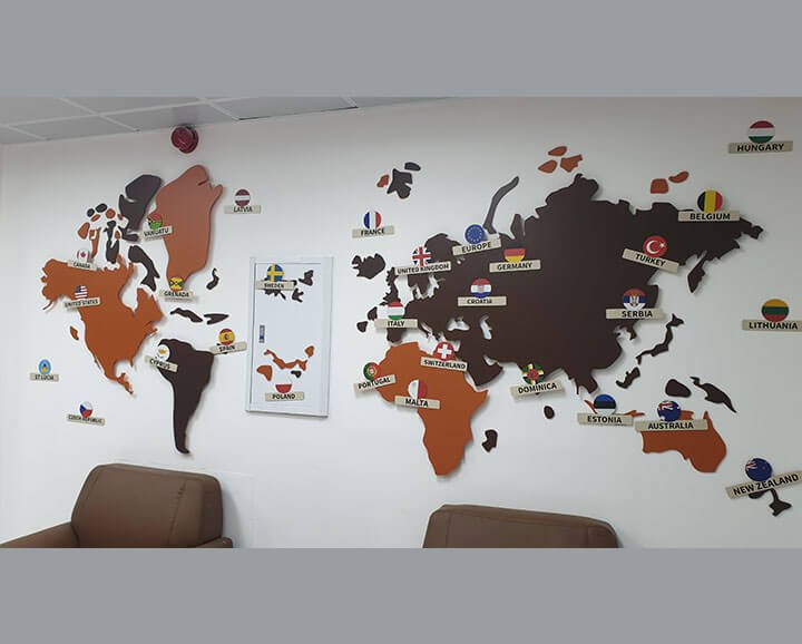 Custom 3D Wall Map – gallery image 13