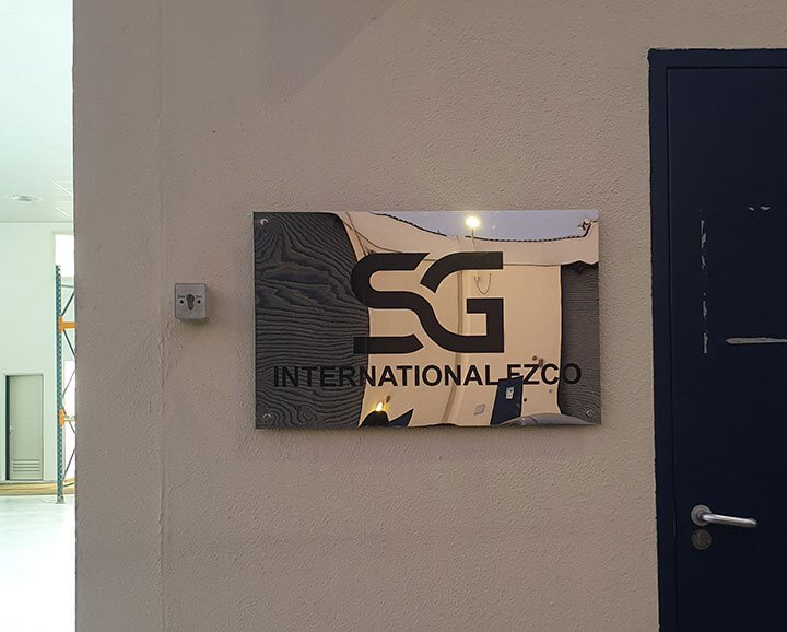 Steel Door UV and Engraving Signage – gallery image 2