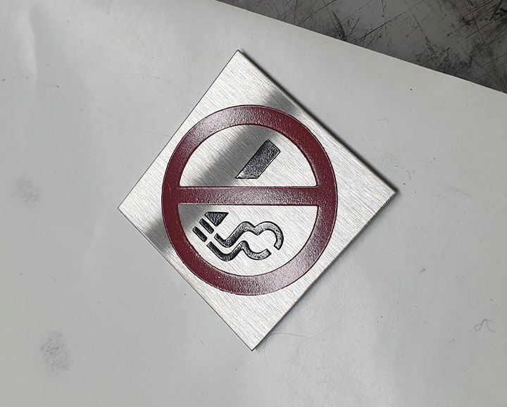 Steel Door UV and Engraving Signage – gallery image 7